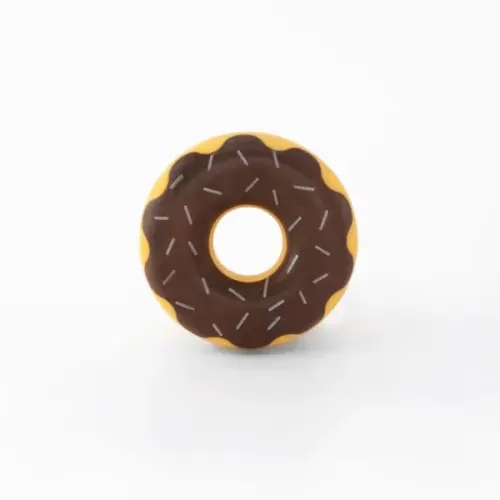 ZippyPaws Zippy Tuff Donut mänguasi sobib hästi närimiseks, viska ja too mänguks - Pruun