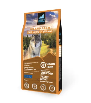 Island Farm Part, Kalkun Ja Uluk, 2 kg Teraviljavaba kõrge lihasisaldusega täisväärtuslik kuivtoit koertele
