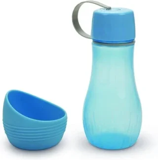 Beeztees Travel bowl with beverage bottle