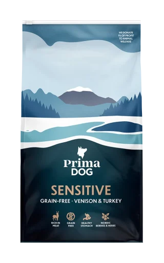 PrimaDog Grain-free high-quality dog food - 1,5kg, Venison and turkey