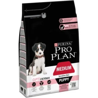 ProPlan Puppy complete feed for medium breed dogs - For sensitive skin with salmon, 3kg