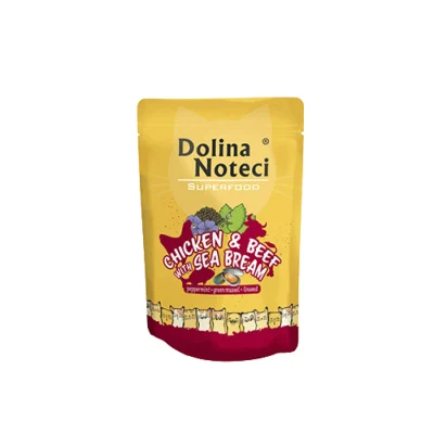 Dolina Noteci Superfood kassi märgtoit 85g, Kana-, veiseliha ja latikaga, Koerland