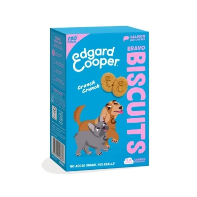 Edgard Cooper Koera maius, krõmpsuv küpsis 400g, Lõhe ja kana, Koerland