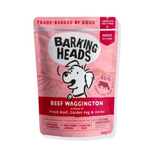 Barking Heads Einekotike koerale 300g - Beef Waggington