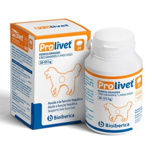 Bioiberica Prolivet maksa talitlust toetavad tabletid, 30 tabletti, Suured koerad