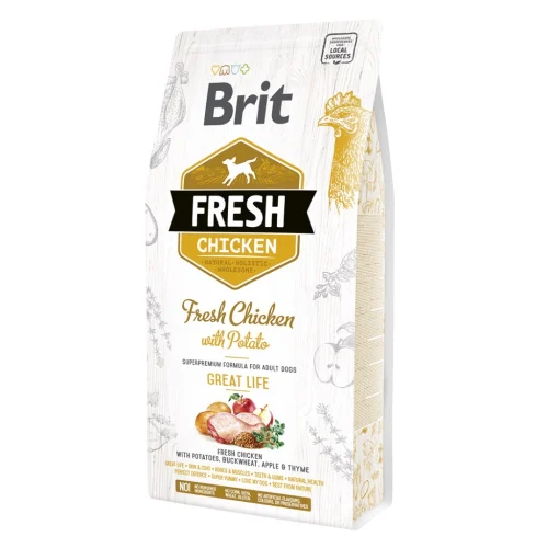 Complete food with fresh meat and toppings to support every stage of your dog's life - 2,5kg Chicken with potato Complete food with fresh meat and toppings to support every stage of your dog's life