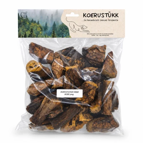Koerustükk Kuivatatud veisekopsud koertele, 500 g