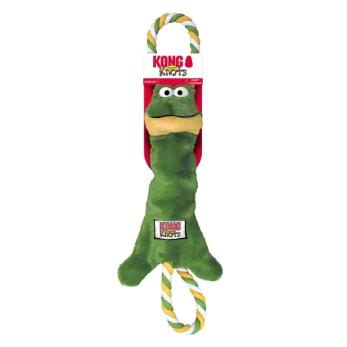 KONG Tugger Knots Frog, lõbus mänguasi sikutamiseks
