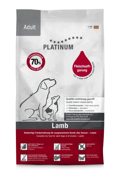 PLATINUM Kuivtoit - 1,5kg, Lammas