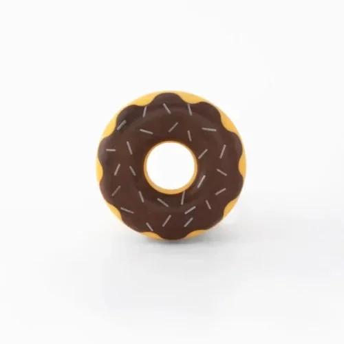 ZippyPaws Zippy Tuff Donut mänguasi sobib hästi närimiseks, viska ja too mänguks - Pruun