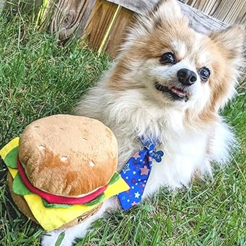 Hamburger, koera mänguasi piiksuv - image 4 of 4