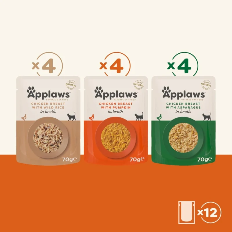 Looduslik märg kassitoit, kotikese multipakk (12tk x 70g) - Kana - image 3 of 3