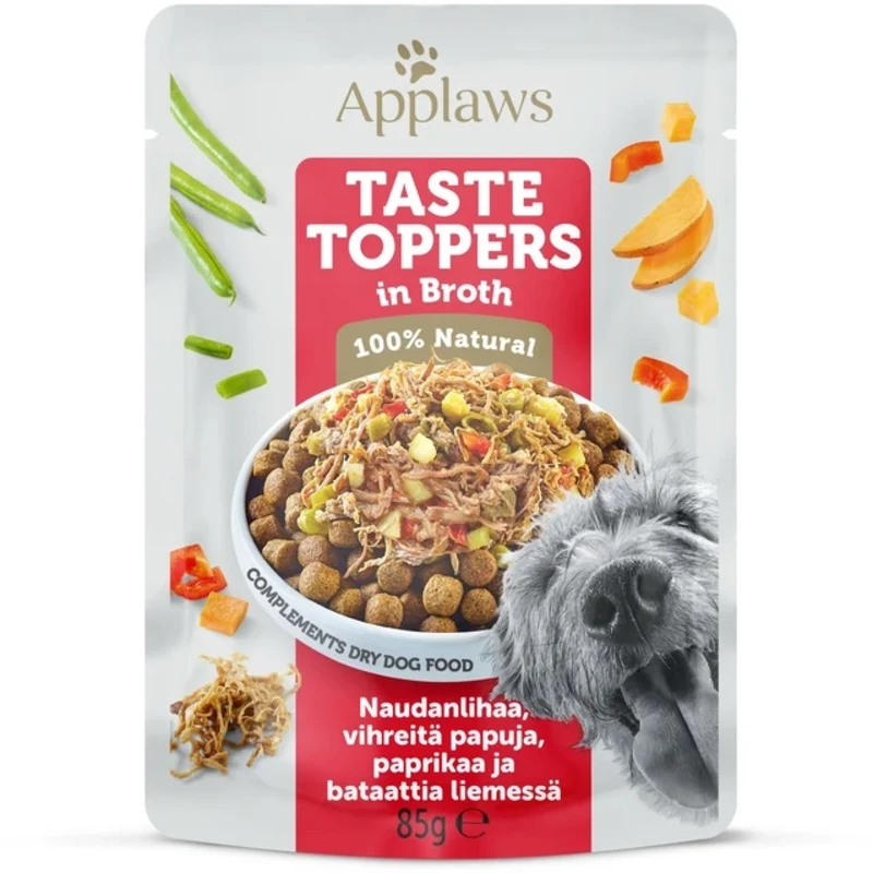 Koera einekotike Taste Toppers Natural 85g - Veiseliha ja köögiviljadega puljongis - image 1 of 1