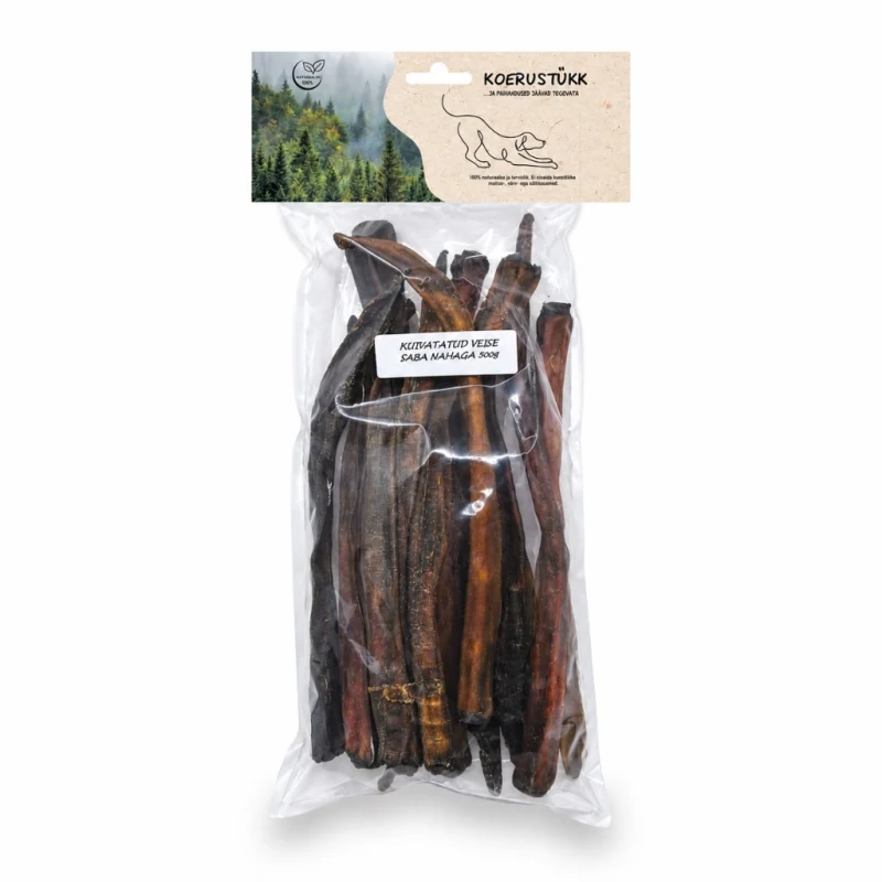 Kuivatatud nahaga veisesaba koertele 25–35 cm - 500 g - image 1 of 1