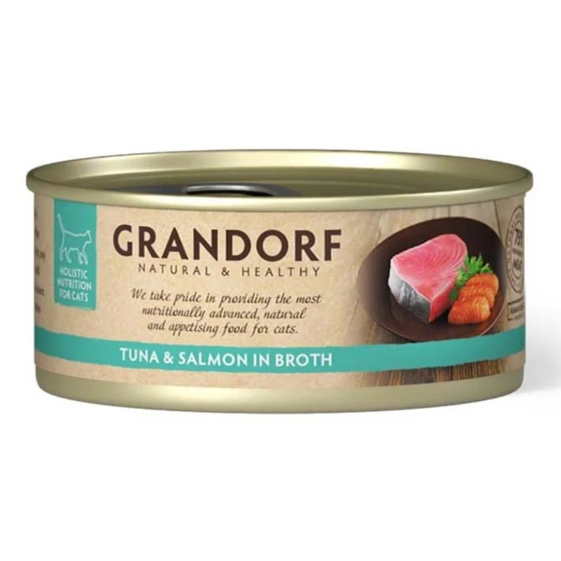Teraviljavaba kassikonserv, Tuunikala ja lõhe, 70 g - image 1 of 1