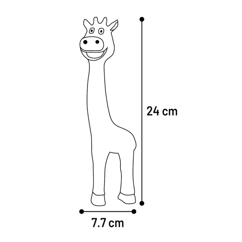 Flamingo Mon Giraffe Kaelkirjak koeramänguasi, eri värvides - image 2 of 2