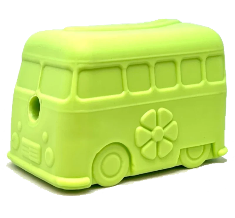 Multifunktsionaalne mänguasi närimiseks, maiustamiseks ja aeglaseks söötmiseks - Buss, Roheline - image 1 of 2