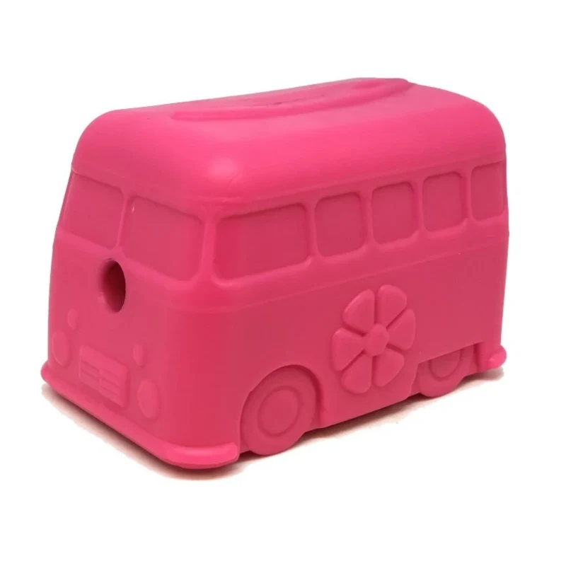 Multifunktsionaalne mänguasi närimiseks, maiustamiseks ja aeglaseks söötmiseks - Buss, Roosa - image 1 of 2