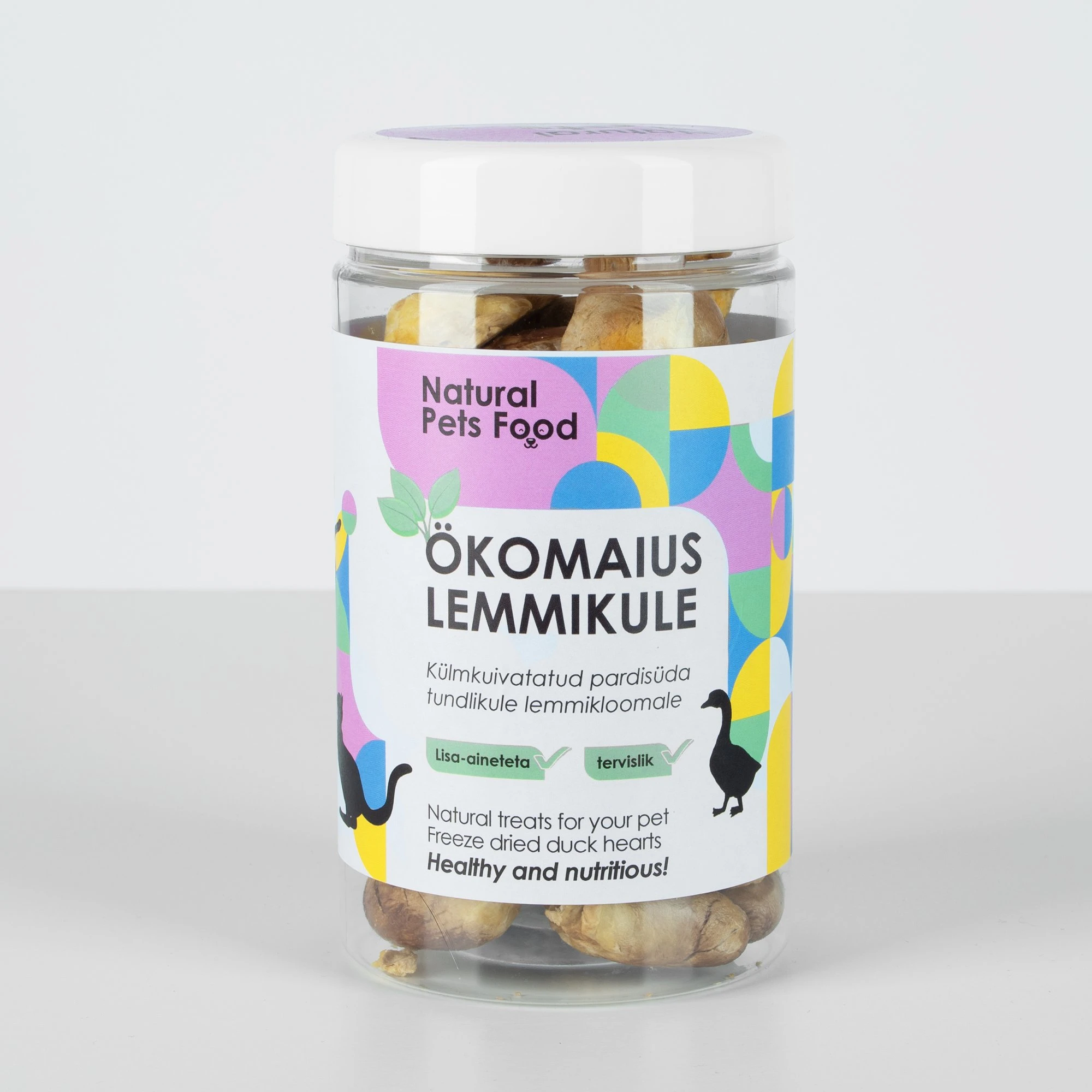 Natural Pets Food Külmkuivatatud pardi maiused Pardi südamed 100g - image 1 of 1