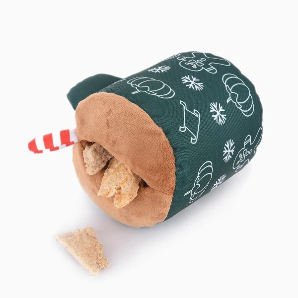 HugSmart Gingerbread Latte is great for dogs who love squeakers and nose work games - image 3 of 5
