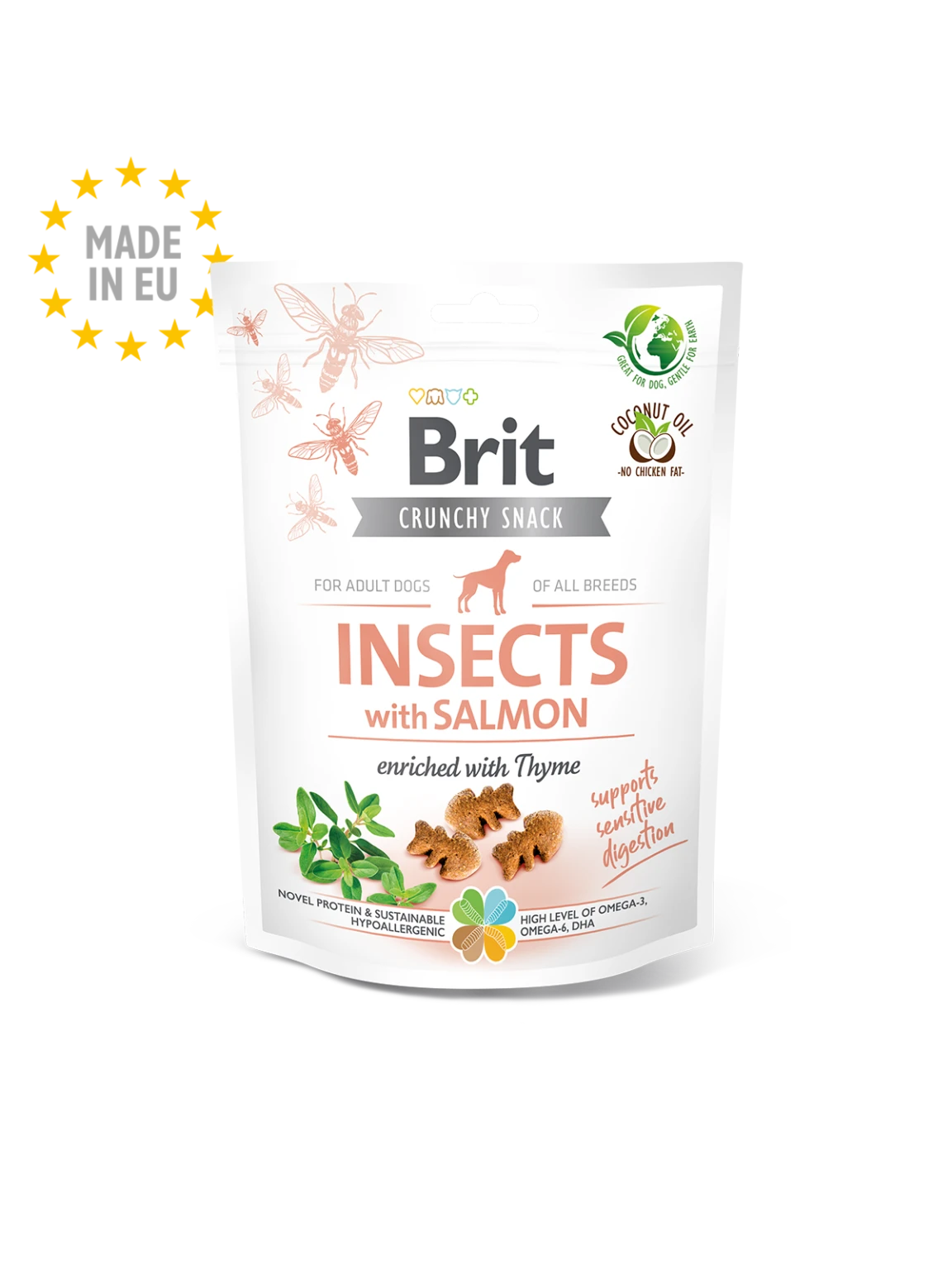 Brit Care Chewing treat with insects and animal protein for dogs 200g Salmon - image 1 of 1