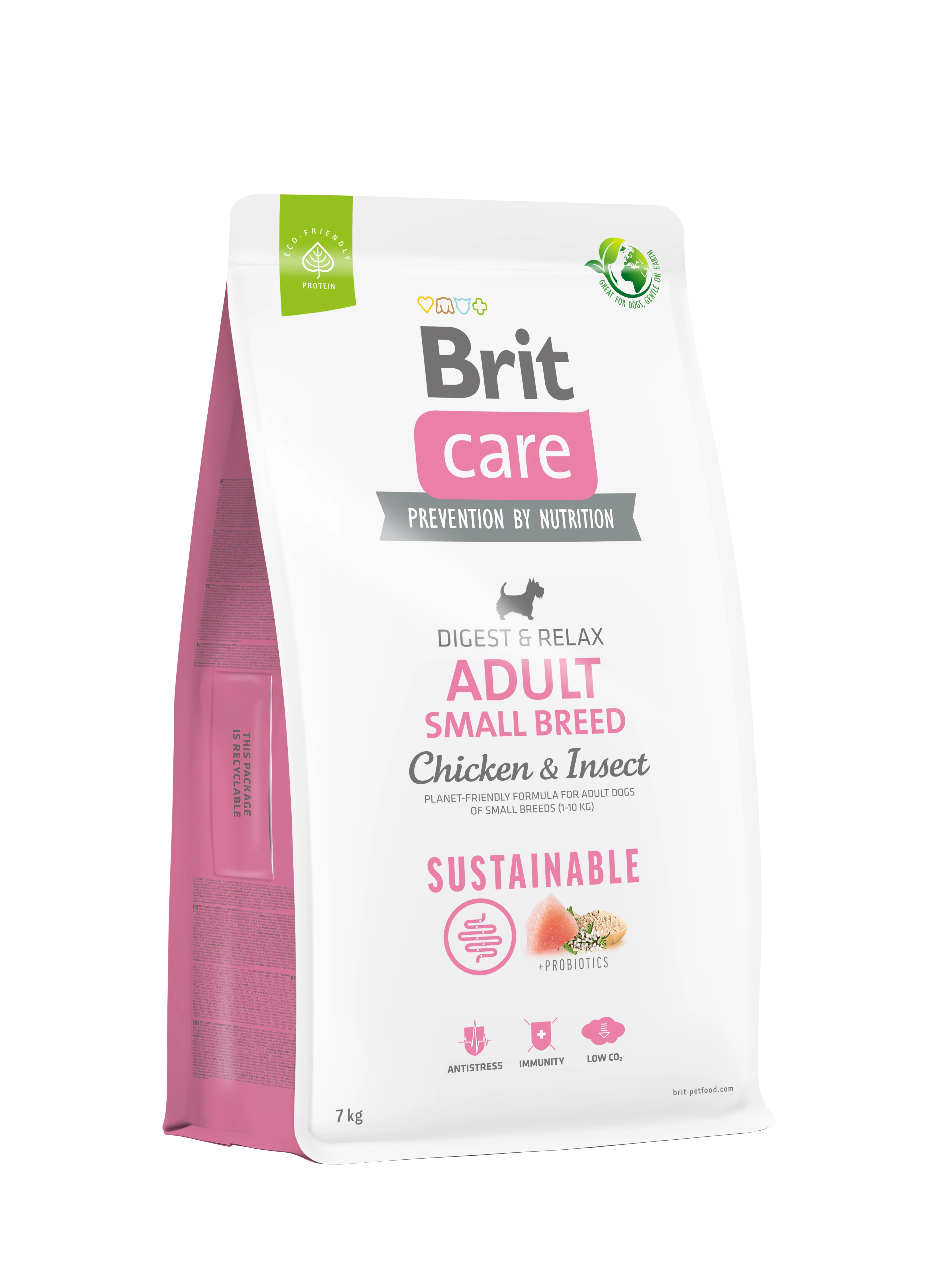 Brit Care Sustainable Adult Small Breed Chicken&Insect koeratoit 7kg - image 1 of 1