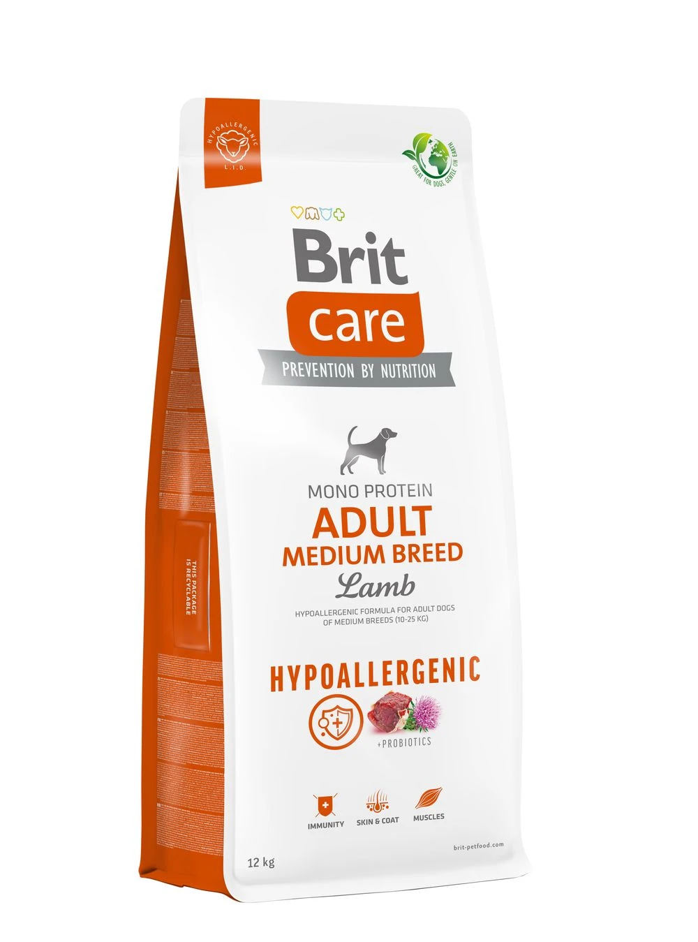 Brit Care Hypoallergenic Adult Medium Breed Lamb koeratoit 12kg - image 1 of 1