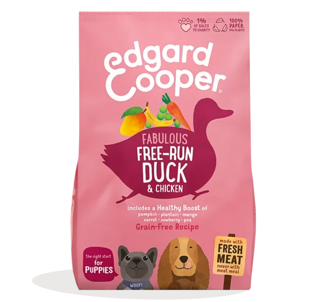 Edgard Cooper High-quality grain-free dry food Duck and chicken for puppies 2,5kg - image 1 of 1