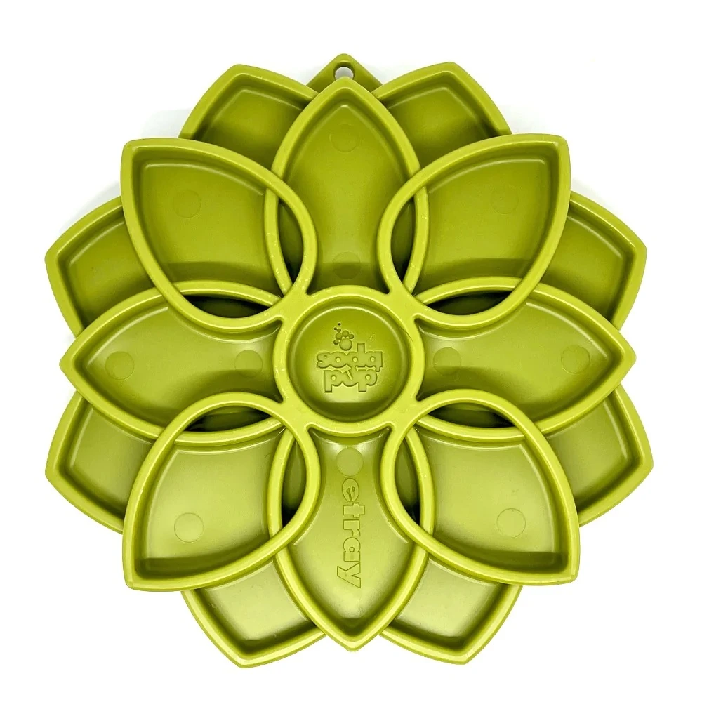 Sodapup Mandala e-Tray slow-feeder trey Green - image 1 of 4