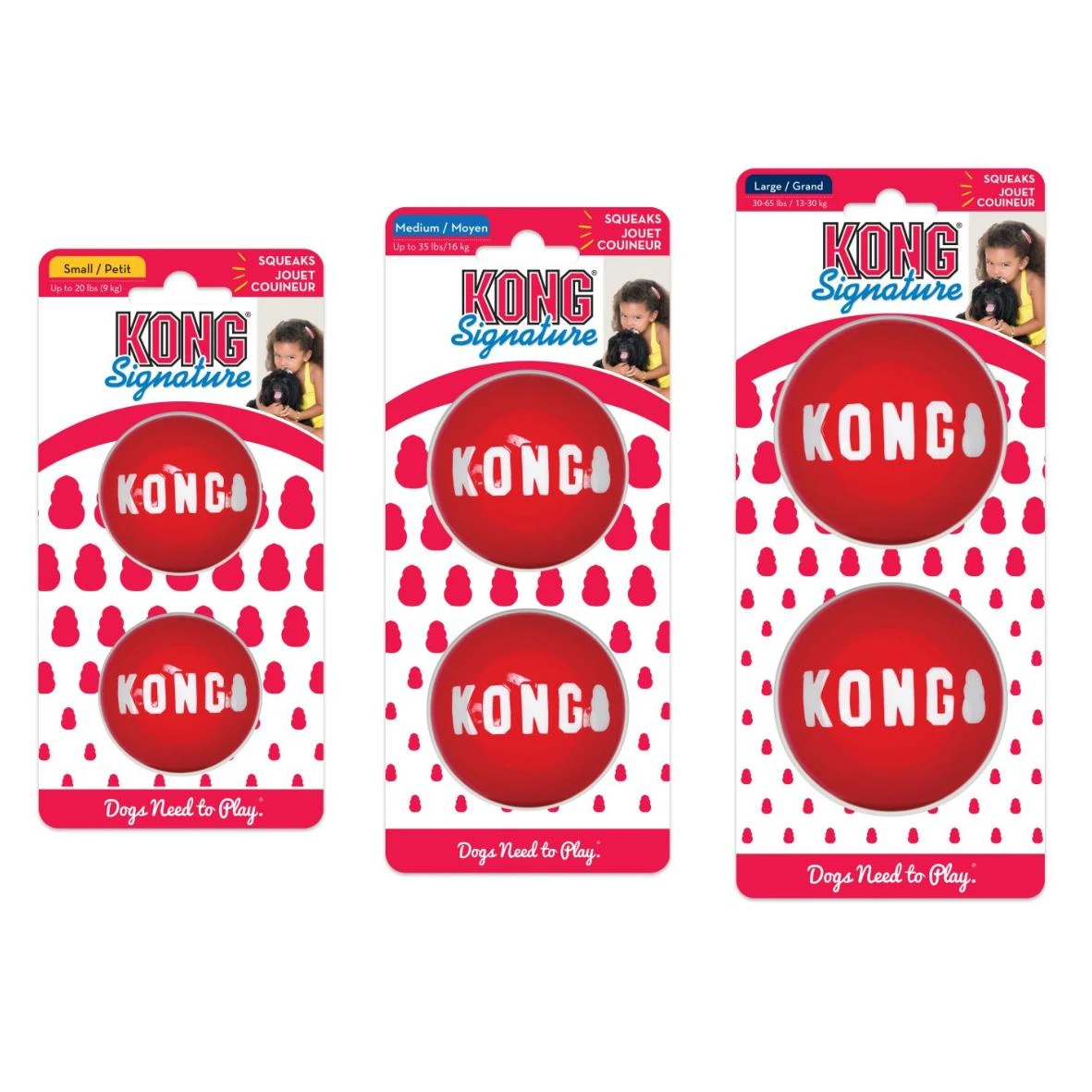 KONG Signature balls M, Medium, package includes 2 balls - image 2 of 2