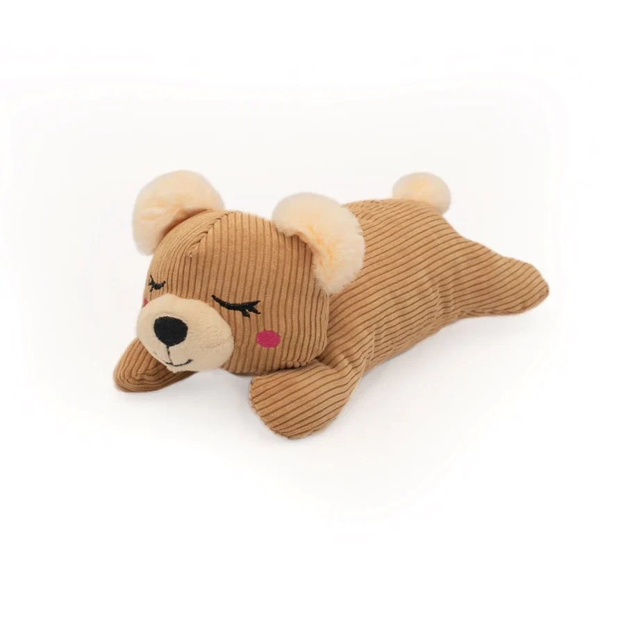 ZippyPaws Snoozie, vaikse piiksuga mänguasi, et pakkuda alternatiivselt vaikset mängu Karu - image 1 of 1