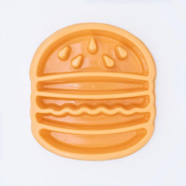 ZippyPaws Aeglase söömise kauss, lõbusate disainidega Hamburger - image 1 of 2