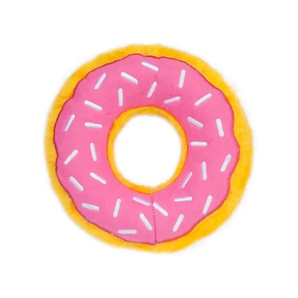 ZippyPaws Donut with colorful sprinkles Mini Pink - image 1 of 5