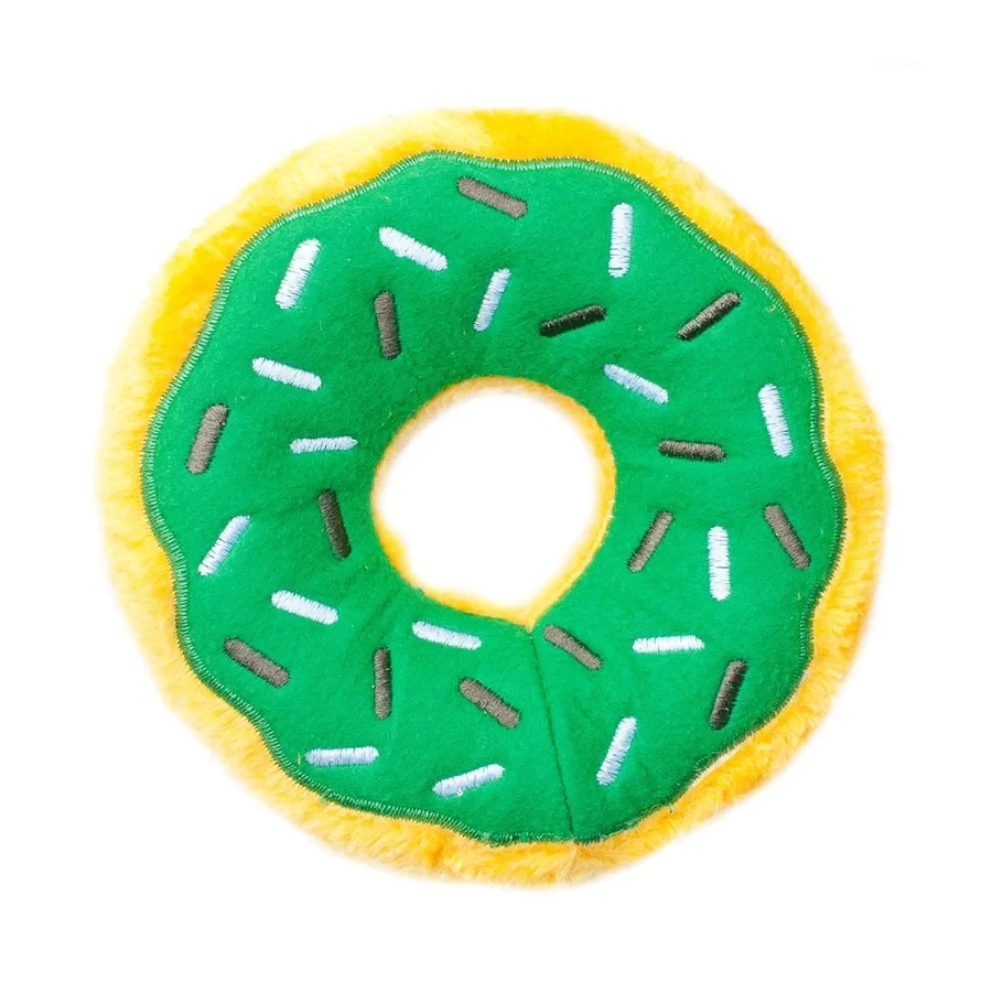 ZippyPaws Donut with colorful sprinkles Original Green - image 1 of 5