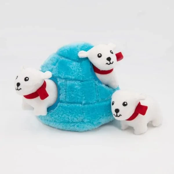 ZippyPaws Zippy Burrow, game of hide-and-seek Polar bear cave - image 1 of 1