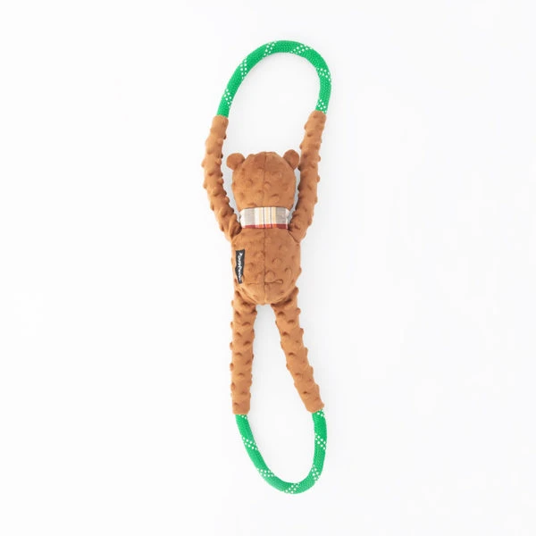 ZippyPaws Fun tug of war rope Bear - image 2 of 3