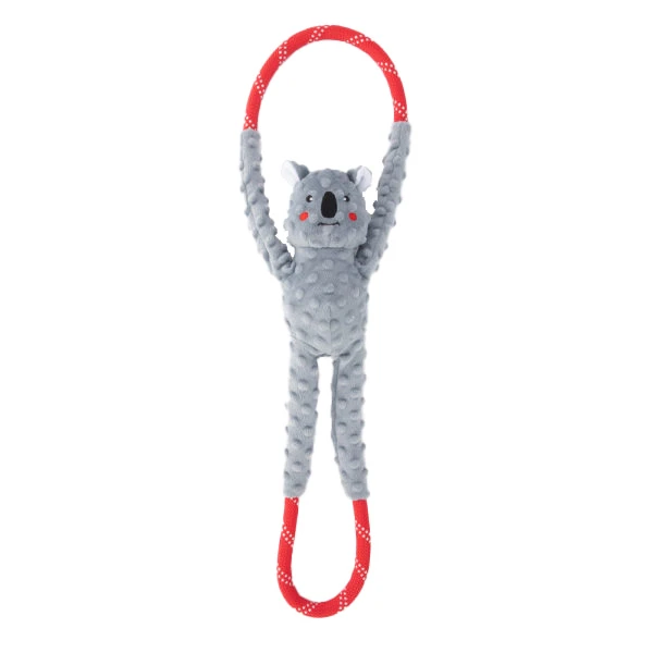 ZippyPaws Fun tug of war rope Koala - image 1 of 3