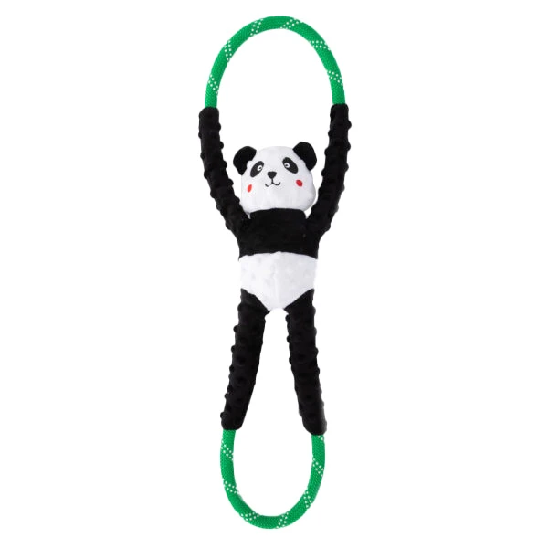 ZippyPaws Fun tug of war rope Panda - image 1 of 3