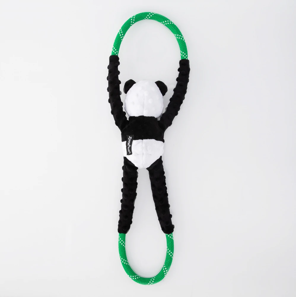 ZippyPaws Fun tug of war rope Panda - image 2 of 3