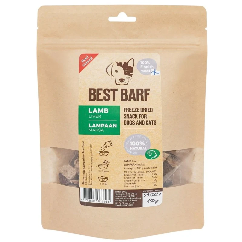 Natural Freeze-Dried Raw Lamb Liver 50g - image 2 of 2