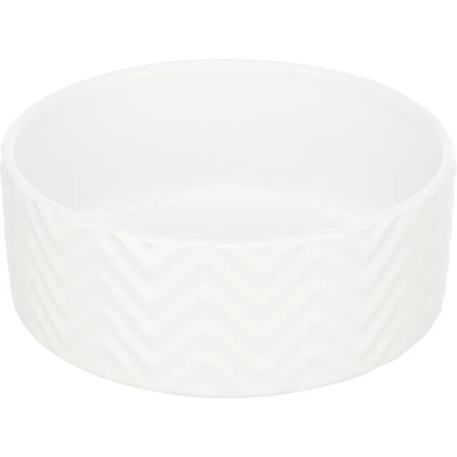 Trixie Ceramic white bowl with pattern 13cm - image 1 of 1