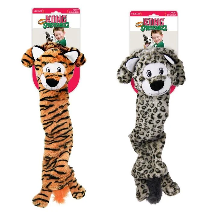 KONG Stretchezz Jumbo, stretchy toy for a dog Tiger - image 1 of 1