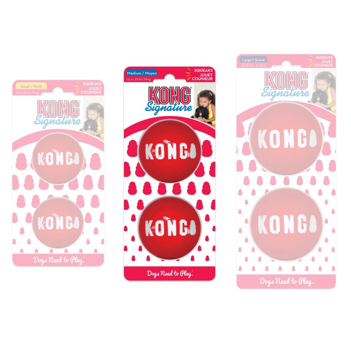 KONG Signature balls M, Medium, package includes 2 balls - image 1 of 2