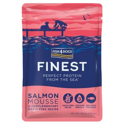Fish4Dogs F4D Märgtoidu einekotike koerale, 100g Finest Mousse Lõhe - image 1 of 1