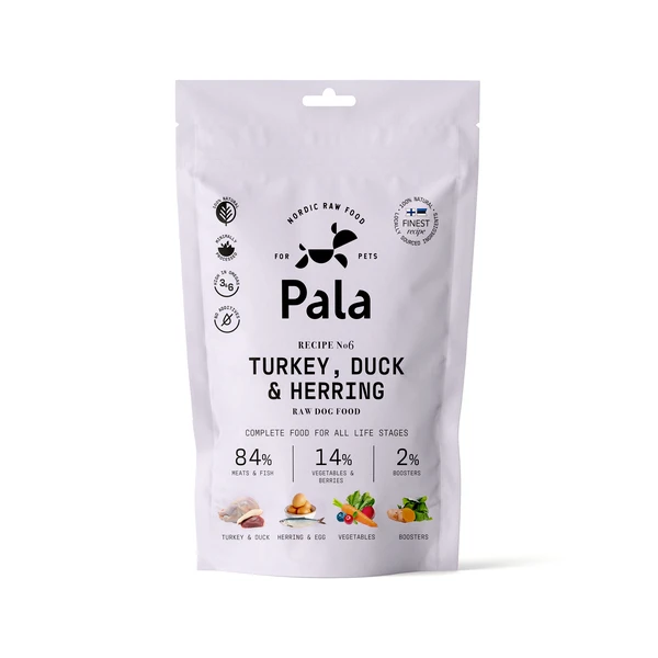 Pala Terviklikud ja tasakaalustatud toidud Retsept #6 Kalkun, part ja heeringas 100g - image 1 of 1