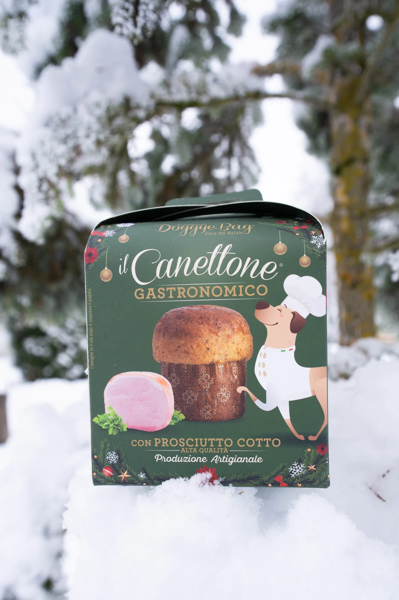 DoggyeBag Canettone 125 g, maiuspala, mis muudab sinu koera jõulud eriliseks Gastronomico singiga - image 3 of 3