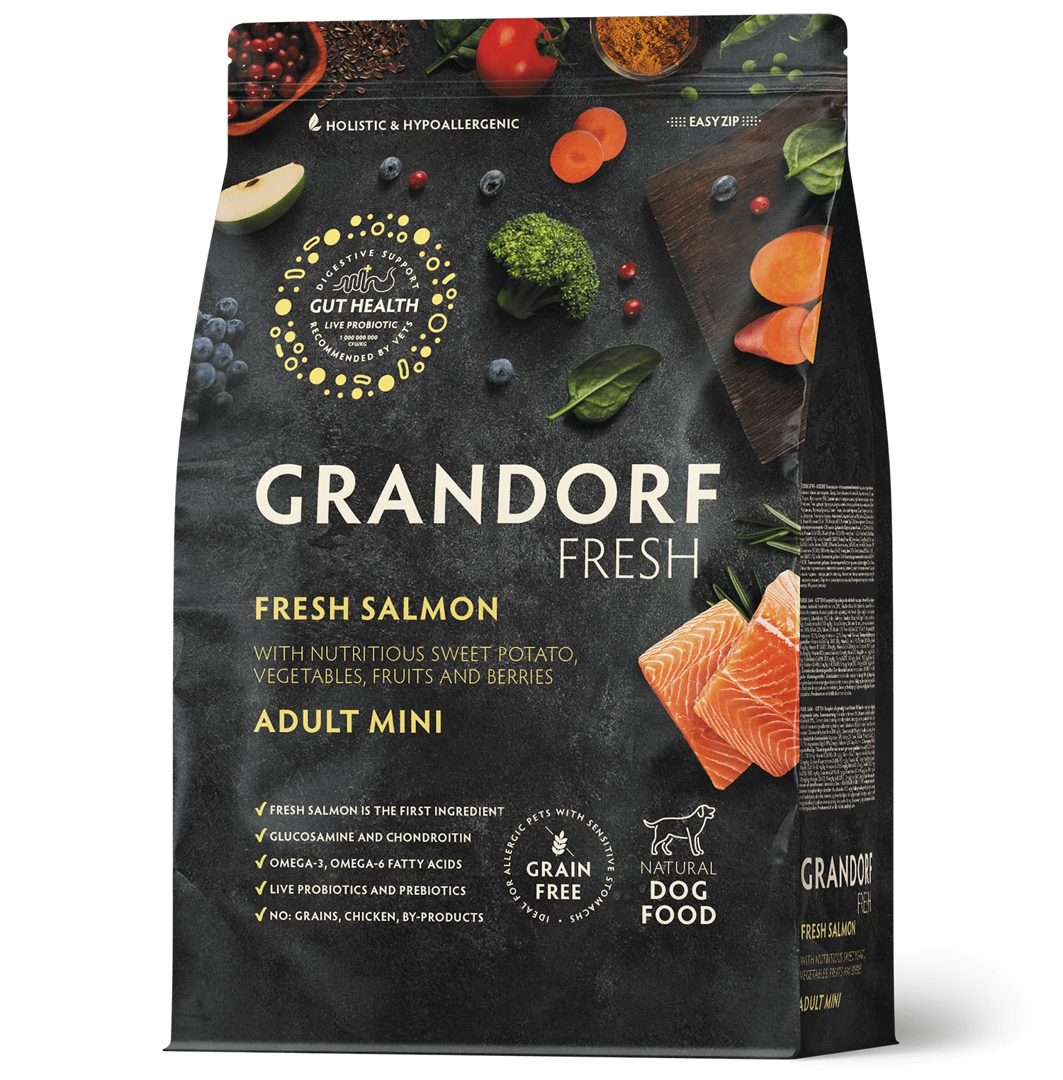 Grandorf Fresh Värske kuivtoit väikestele koertele Lõhefilee ja bataat, 1 kg - image 1 of 1