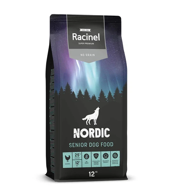 Racinel Täisväärtuslik toit koertele, 12kg Kana seeniorile - image 1 of 1