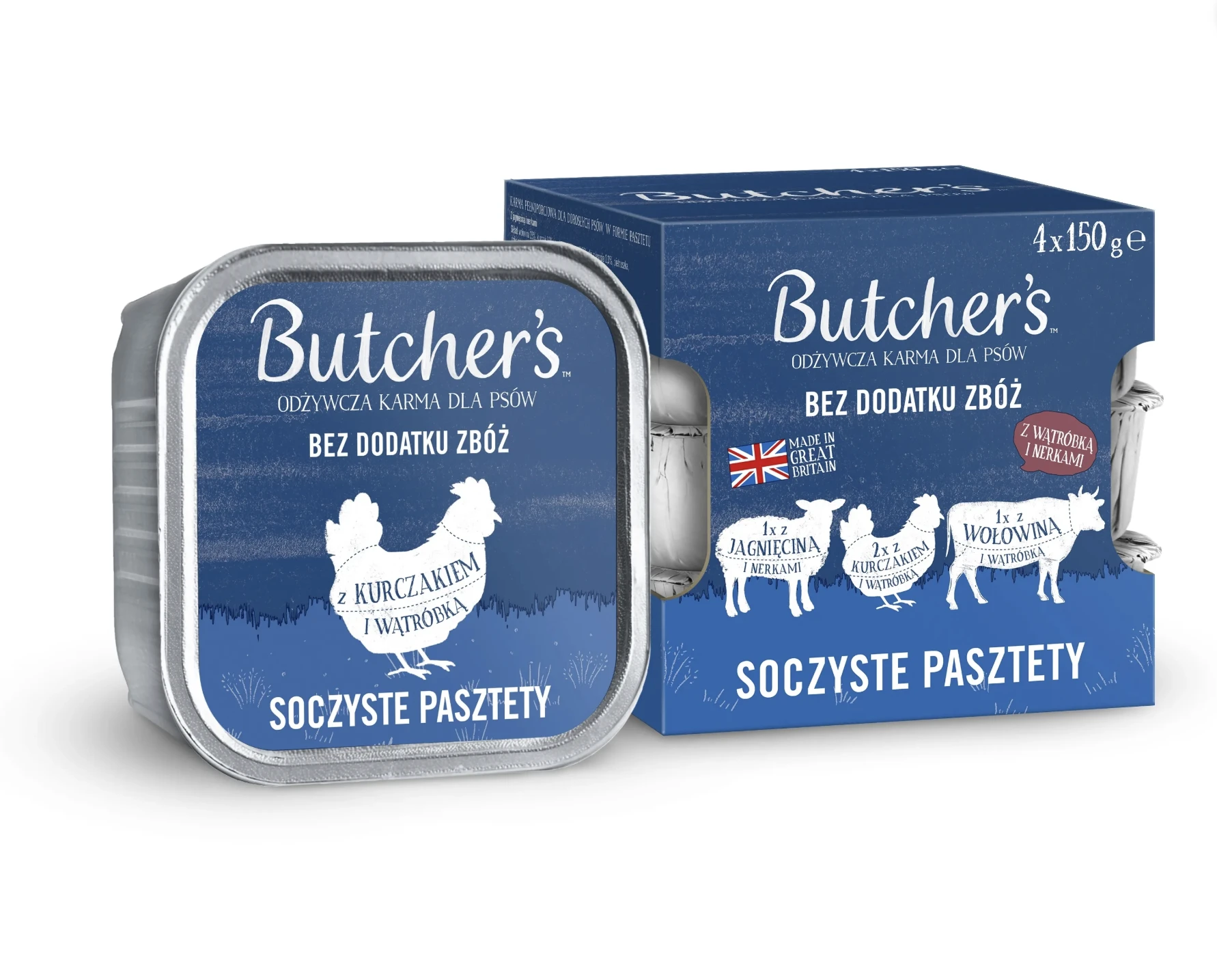 Butchers Pâté for dogs Original Lamb-chicken-beef 150g x 4pcs - image 1 of 1