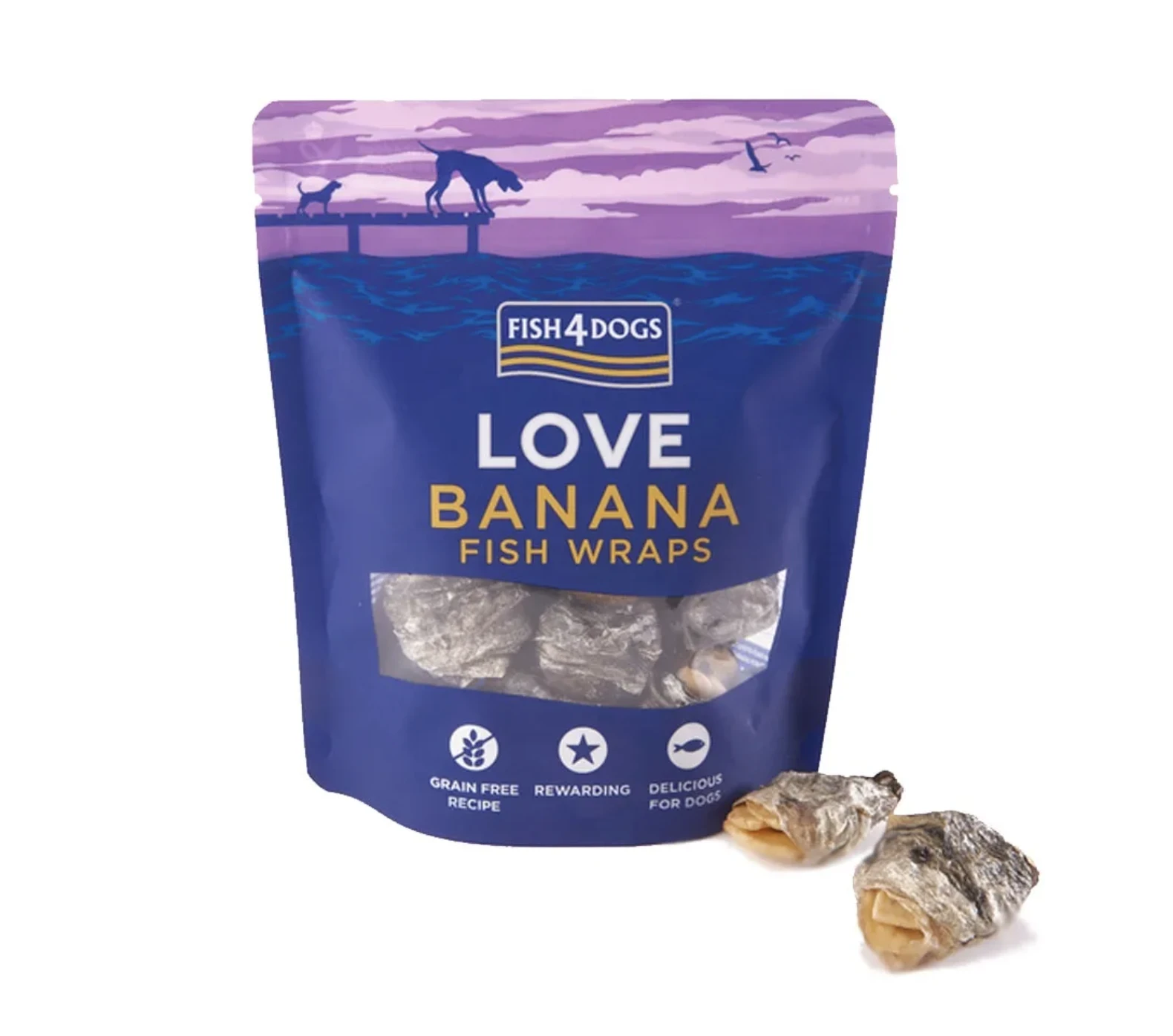 Fish4Dogs Treat for Dogs Fish Wraps with Banana 100 g - image 1 of 1